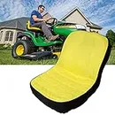 LP92334 Upgrade Large Seat Cover Riding Mower Cushioned Seat up to 18" High for John Deere Mower & Gator | Oxford 300D Fabric, Comfortable, Convenient Pockets, Vent Hole