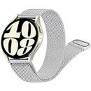 Metal Stainless Steel Bands for Samsung Galaxy Watch 5 Bands 40mm 44mm/Galaxy Watch 6 band/Galaxy Watch 4 band Women Men, Magnetic Milanese Mesh Strap for Galaxy Watch 6/6 Classic/5/5 pro/4/4 Classic/3