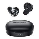 Monster Achieve 100 AirLinks Wireless Earbuds, Super Fast Charge, Bluetooth 5.0 in-Ear Stereo Headphones with USB-C Charging Case, Built-in Mic for Clear Calls, Water Resistant Design for Sports.