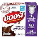 BOOST Diabetic Nutritional Supplement, Chocolate, 6x237ml, Case Pack of 4, Packaging May Vary