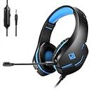 Cosmic Byte Stardust Wired On Ear Headphones with Mic Flexible for PS4, Xbox One, Laptop, PC, iPhone and Android Phones (Black,Blue)