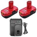 2 Packs Lithium ion 6.0Ah 19.2V Diehard C3 Battery and Charger