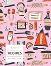 My Favorite Recipes: 8.5 x 11 Large Cooking Notebook with A-Z Alphabetical Index | Blank Food Cookbook Journal | Doodle Kitchen Appliance Design Pink