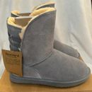 BEARPAW® Kylee Suede Boot with NeverWet® - Blue (9) 773169 NEW
