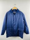 Bekleidung Men's Vintage Full Zip Lined Overcoat Jacket Size 28 Blue