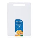 KOLORR Home Mate Large 1 Vegetable and Fruits Plastic Chopping/Cutting Board for Home/Kitchen/Hotels Restaurants - (White) BPA Free