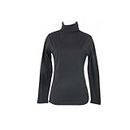 Boutique Retailer Women's Skivvy Long Sleeve Warm Turtleneck Cotton Plain Top, Black, Large