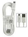 Genuine Samsung Micro USB Charge & Sync Cable For Samsung Galaxy J3(2017), J5(2017), J7(2017) and Compatible to All Other Samsung Micro USB Devices (White Micro Usb Cable Only)