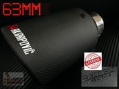 AKRAPOVIC Genuine Carbon Fibre Exhaust Tip 60mm to 63mm Bolt Up Outlet Tip 89mm