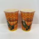 Tazas de bebida vintage con tapas de tarjeta McDonalds Disney jorobado de Notre Dame X2