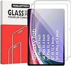 Robustrion 2 Pack Tempered Glass Screen Protector for Samsung Galaxy Tab S9 FE Plus / S9 Plus / S8 Plus / S7 Plus / S7 FE 12.4 inch Screen Guard for Samsung S9 FE+ / S9+ / S8+ / S7+/ S7 FE Tablet