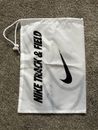 White Nike Track & Field Spike Shoe Bag Carry Tote Drawstring 
