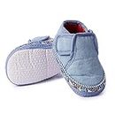 INSTABUYZ Unisex Baby Shoes for Boys & Girls, Infant Shoes for Newborn, First Walking Baby Shoes (6-9 Months) Blue