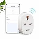 Ozone 16A Wifi Smart Plug with Energy Monitoring | Control Appliances from Your Smartphone | Works with Alexa & Google Assistant | Suitable for Refrigerators, Geysers, ACs, Water Motors | (Pack of 1)