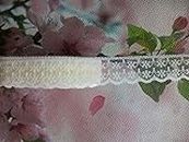 Generic Hot! Sale beautiful off white lace ribbon, 10 yards, 2. 2 cm wide, DIY jewelry decoration / clothing accessories