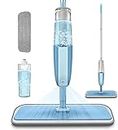 NORIDY Stainless Steel Microfiber Floor Cleaning Spray Mop with Removable Washable Cleaning Pad and Integrated Water Spray Mechanism mop for Floor Cleaning 360 Degree Easy Floor Cleaning