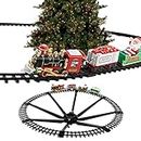 Classic Christmas Train Set with Lights and Sounds | Christmas Train Set Toys for Kids,Model Christmas Train Set for Under The Tree,Easy Assemble Electric Train Set for Kids Boys Girls