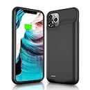 SlaBao Battery Case for iPhone 11 Pro, 6000mAh Portable Charging Case, Carplay Supported Rechargeable Battery Pack for Apple 11 Pro Backup Charger Case,5.8 inch Black