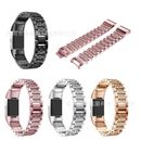 Lady's Stainless Steel Strap Link Bracelet Watch Band For Fitbit Charge 3 4 Gen