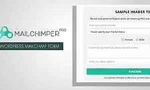 MailChimper PRO - WordPress MailChimp Anmeldeformular Plugin