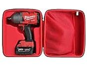 Hermitshell Travel Case for Milwaukee 2767-20/2767-22/2852-20/2754-20 M18 Fuel High Torque Impact Wrench (Case for Drill + Battery Pack + Charger)