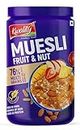 Kwality Muesli Fruit & Nut 1Kg Jar | 76% Multi Grains | No Maida | Natural Source of Vitamin & Iron | High in Protein & Fiber | Low Fat & Cholesterol | Healthy Food & Breakfast Cereal