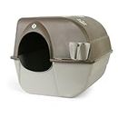 Omega Paw Roll N Clean Self Cleaning Litter Box, Large, RA20, Taupe, L (Pack of 1)