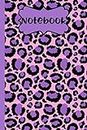 Notebook: Cheetah Print Design Blank Lined Notebook(6 x 9 inches 120 decorated inside pages Vol. 2) (Happy Cheetah Designs)