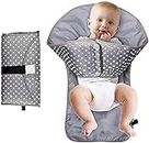 AOOPOO Nappy Changing Mat, Foldable Diaper Pad, 3 in 1 Folding Waterproof Baby Changing Pad Mat Cover Clean Hands Portable Travel Clutch Diaper Changing Station(Grey Dots)