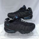 Size UK 11 Nike Air Max 95 Black Imperial Blue Trainers Men’s Shoes Gym Running