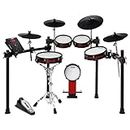 Alesis Crimson II Special Edition – Nine Piece All-Mesh Electronic Drum Kit With 4-Post Rack, 670+ Sounds, Real-time Recording, USB Sample Loading & Drum Sticks