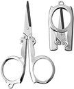 ScentRose Small Folding Cutting Scissor for Travelling/Pocket Scissor|Mini folding pocket scissors/Student Scissor/Used For Craft Work General Cutting Beauty Personal Care All Purpose(Pack of 1)