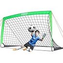 Kunup Portable Soccer Goal Net 12x6FT Large Soccer Goal Net for Backyard with Carrying Bag for Youth and Adult