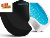 Cushzone Gel Seat Cushion for All-Day Sitting - Back, Sciatica, Coccyx Tailbone 