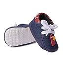 Butterthief Newborn Baby Boy Baby Girl Soft Shoe (4-7 Months) Navy Blue