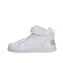 Nike Court Hight Biancos Sneaker, White White 100, 33 EU