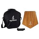 Hype String Mini Travel (Double-Sided) Cajon || Made of Solid Teak Wood With Cover Bag and Strap