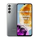 Samsung Galaxy M15 5G (Stone Grey,4GB RAM,128GB Storage)| 50MP Triple Cam| 6000mAh Battery| MediaTek Dimensity 6100+ | 4 Gen. OS Upgrade & 5 Year Security Update| Super AMOLED Display| Without Charger