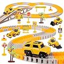 Toys for 3-12 Year Old Boys, TopDollo Construction Toys Cars for Boys Boys Toys Age 3-12 Train Track Cars Gifts for Kids Toys 2 3 4 5 6 7 8 9 10 Year Old Boy Gifts