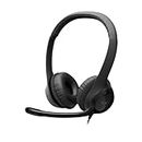 Logitech H390 Wired On Ear Headset for PC/Laptop, Stereo Headphones with Noise Cancelling Microphone, USB-A, In-Line Controls, Works with Chromebook