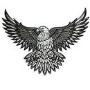 VegasBee American Bald Eagle US NATIONAL Symbol Biker Jacket Vest Large Embroidered Patch by