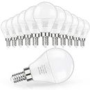MAXvolador E12 LED 60W Equivalent Daylight White 5000K Ceiling Fan Bulbs, 600LM CRI 85+ Small Base Candelabra Bulbs, 6W Non-Dimmable, Pack of 12
