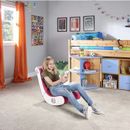 X ROCKER Play 2.0 silla de juegos de audio para niños, piso plegable rockero rosa