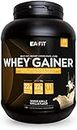WHEY GAINER - EAFIT - Prise de masse musculaire et apport calorique - 22g de proteines de Whey + 22g de glucides + 11vitamines par shaker - Vanille 750g - Idéal pour le sport tel que la musculation