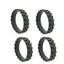 Bumooby 4 Pack Replacement Tires Compatible with iRobot Roomba S9, j7, 500,600,700,800,900, e and i Series Models, Anti-Slip Wheel Tires Replacement, Great Adhesion and Easy Assembly