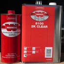 WANDA 8100 500201 Automotive Clear Coat Kit 1 Gallon, 4:1 Mixing. Akzo