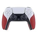 eXtremeRate PlayVital Red Anti-Skid Sweat-Absorbent Controller Grip for ps5 Controller,Professional Textured Soft Rubber Pads Handle Grips for ps5 Controller