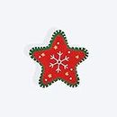 Christmas Starstruck Dog Collar Insert (Red and Green)