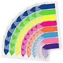 1280 Pieces Sticky Notes Set YUTOU Sticky Notes Adhesive Markers Adhesive Strips Sticky Notes Page Flags Tab Index Writeable Labels for Page Marking, Arrow Shape, 8 Colours