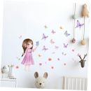 Lovely Girl Wall Decals Butterflies Wall Decor Girl Nursery Accessories Kids 